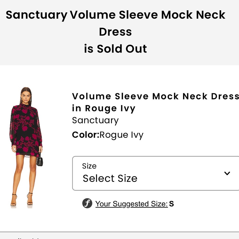 Volume Sleeve Mock Neck Dress in Rouge Ivy
Sanctuary
Color:Rogue Ivy